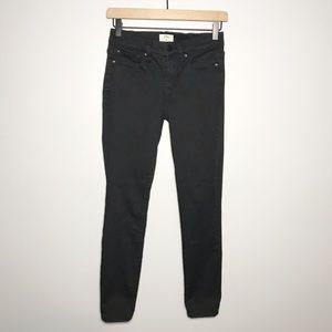 J Crew 8" Toothpick Skinny Jeans in Black 26